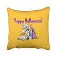 thumbnail image 1 of WinHome Cute Vintage Popular Purple Halloween Witch Yellow Pattern Polyester 18 x 18 Inch Square Throw Pillow Covers With Hidden Zipper Home Sofa Cushion Decorative Pillowcases, 1 of 1
