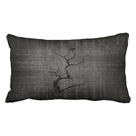 WinHome Dark Gothic Or Halloween Pillow Covers Cushion Cover Case 20X30 Inches Pillowcases Two Side