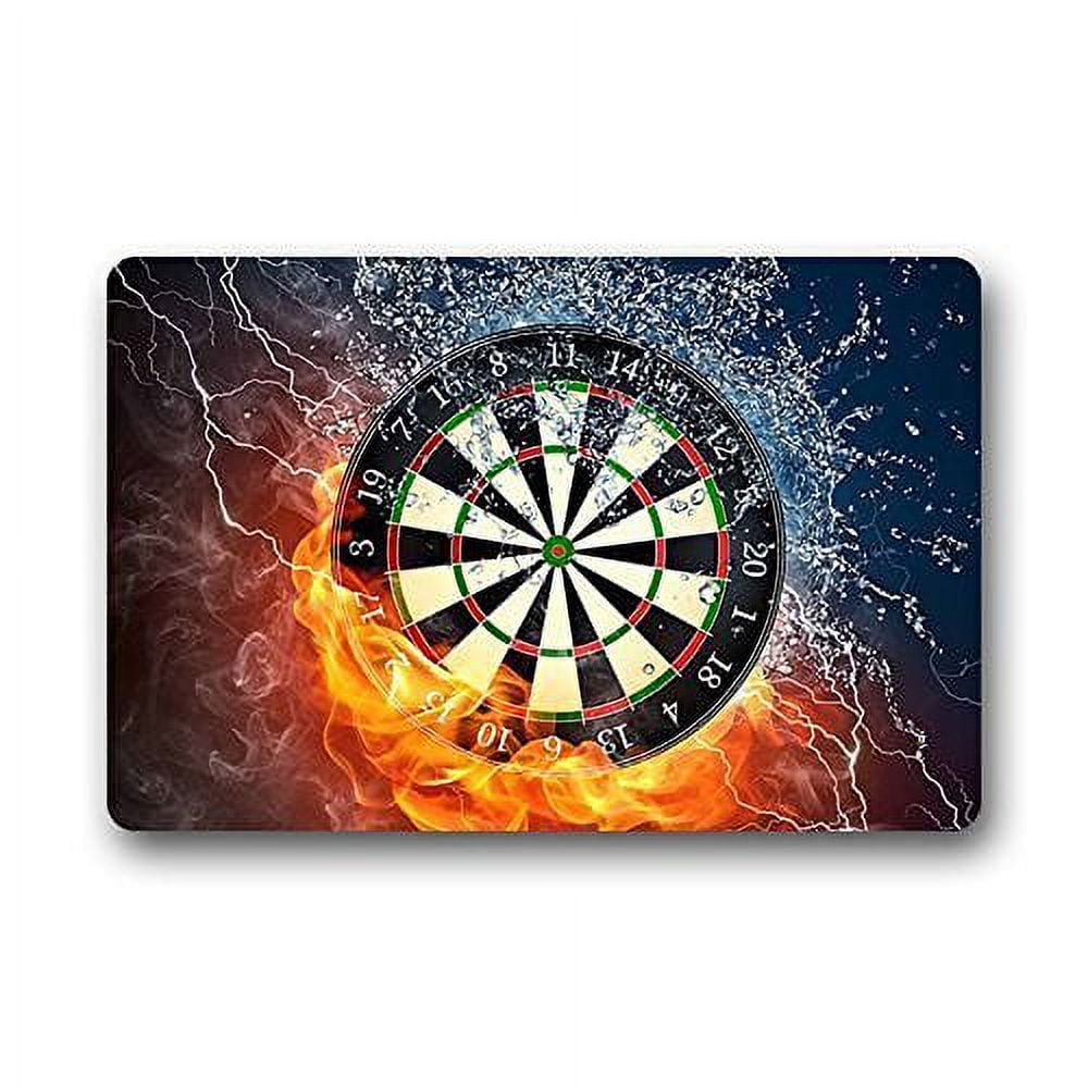WinHome Dartboard Background Doormat Floor Mats Rugs Outdoors/Indoor