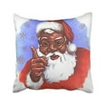 thumbnail image 1 of WinHome Decorative African American Black Santa Christmas Pillow Case Cushion Cover Size 20x20 inches Two Side, 1 of 1