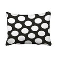 thumbnail image 1 of WinHome Decorative Custom Big Black and White Polka Dots Throw Pillows Decorative Pillowcase Throw Pillowcase Cushion Covers Size 20x30 inches Two Side, 1 of 1
