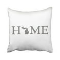 thumbnail image 1 of WinHome Decorative Custom Michigan Home State Throw Pillow Cover Pillowcase Cushion Cover Size 18x18 inches Two Side, 1 of 1