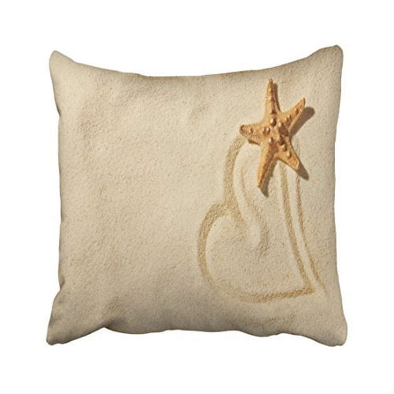 WinHome Decorative Decorative Throw Pillow Case Cushion Cover Ocean Park Beach Theme Starfish Size 18x18 inches Two Side