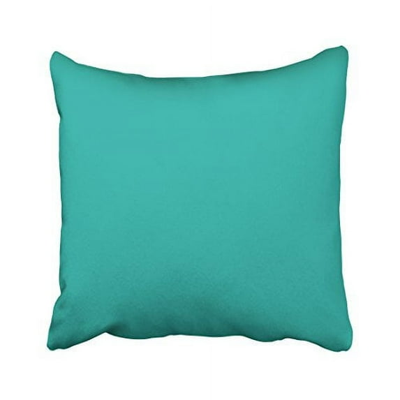 WinHome Decorative Decors Ocean Breeze Aqua Teal Blue Solid Color Backround Throw Pillow Case Cushion Cover Home Sofa Decorative Cushion Cover Home Sofa Decorative Size 20x20 inches Two Side
