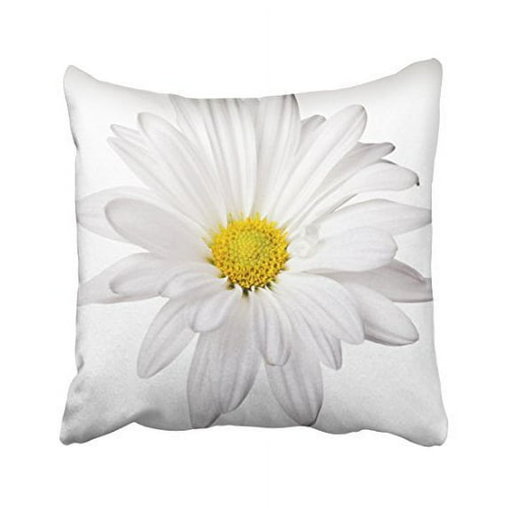 WinHome Decorative Decors White Daisy Flower Background Customized Daisies Pillow Case Cushion Cover Home Sofa Decorative Case Cushion Cover Home Sofa Decorative Size 18x18 inches