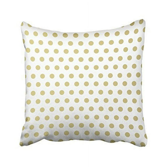 WinHome Decorative Gold Polka Dots Pattern Pillows Personalized Throw Pillow Case Decor Cushion Covers Size 18x18 inches Two Side