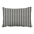 thumbnail image 1 of WinHome Decorative Houndstooth Pattern Black and White Decorative Throw Pillow Case Cushion Cover Size 20x30 inches Two Side, 1 of 1