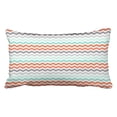 thumbnail image 1 of WinHome Decorative House Aqua Coral Grey Teal Decorative Pillowcase Cushion Cover Size 20x30 inches Two Side, 1 of 1