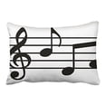 thumbnail image 1 of WinHome Decorative Music Notes Print Custom Zippered Pillow Cushion Case Throw Pillow Covers Size 20x30 inches Two Side, 1 of 1