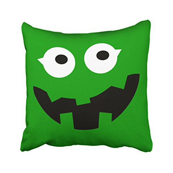 WinHome Decorative Pillowcases Cute Monster Kid S Throw Pillow Covers Cases Cushion Cover Case With Monogram Green Sofa 18x18 Inches Two Side
