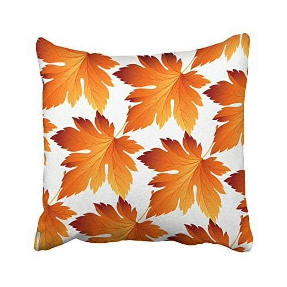 WinHome Decorative Pillowcases Fall Autumn Leaves Throw Pillow Covers Cases Cushion Cover Case Sofa 20x20 Inches Two Side
