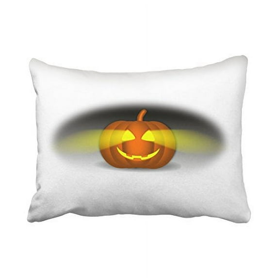 WinHome Decorative Pillowcases Glowing Pumpkin Throw Pillow Covers Cases Cushion Cover Case Sofa 20x30 Inches Two Side