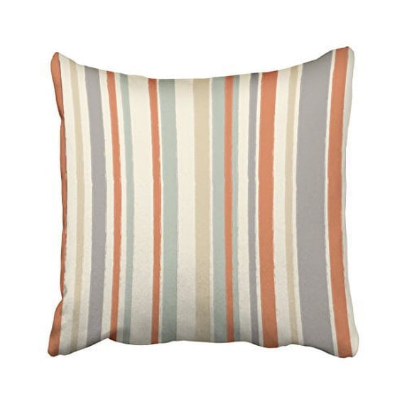 WinHome Decorative Pillowcases Lines Pumpkin Throw Pillow Covers Cases Cushion Cover Case Sofa 20x20 Inches Two Side