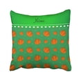 thumbnail image 1 of WinHome Decorative Pillowcases Personalized Name Green Orange Pumpkins Throw Pillow Covers Cases Cushion Cover Case Sofa 18x18 Inches Two Side, 1 of 1