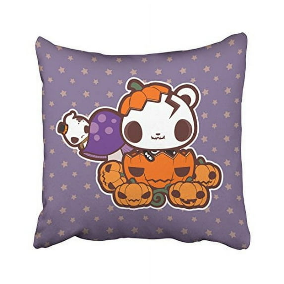 WinHome Decorative Pillowcases Pumpkin Disguise Throw Pillow Covers Cases Cushion Cover Case Sofa 18x18 Inches Two Side