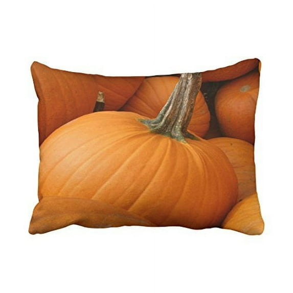 WinHome Decorative Pillowcases Pumpkin Throw Pillow Covers Cases Cushion Cover Case Sofa 20x30 Inches Two Side