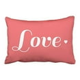 thumbnail image 1 of WinHome Decorative Standard Pillowcase Decorative Cute Coral Love Heart King Size Pillow Sham Size 20x30 inches Two Side, 1 of 1