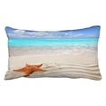 thumbnail image 1 of WinHome Decorative Starfish Sea Star, Tropical Paradise Beach Throw Cushion Case Pillowcase Pillow Cover with Zipper Size 20x30 inches Two Side, 1 of 1