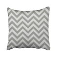 thumbnail image 1 of WinHome Decorative Decorative Throw Pillow Cover Cushion Case Handmade Chevron Stripe Toss Pillowcase with Invisible Zipper Closure Grey Size 18x18 inches Two Side, 1 of 1