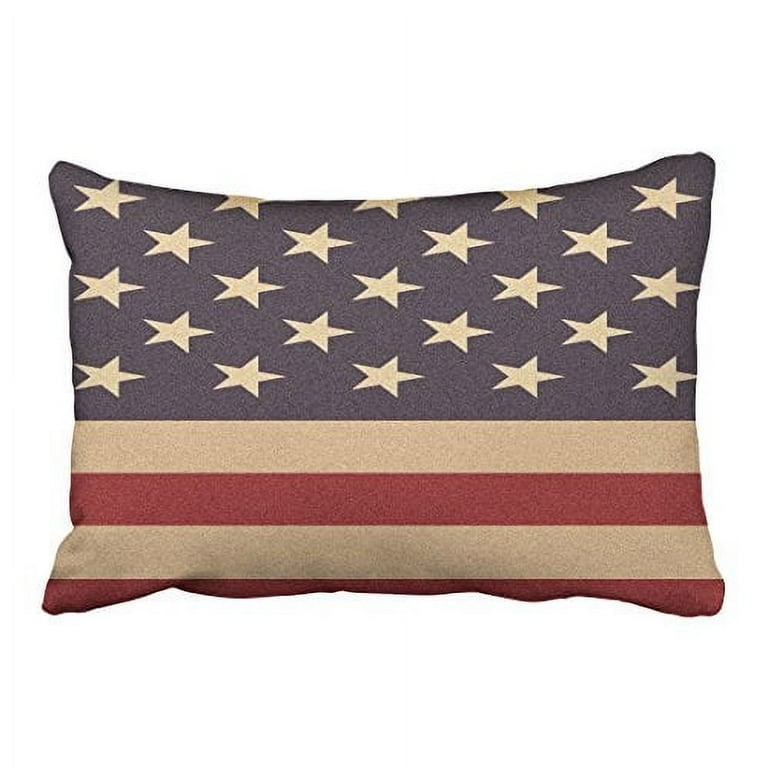 Vintage american flag pillow 2025