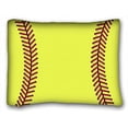 thumbnail image 1 of WinHome Decorative Yellow Softball Custom Pillowcase Standard Size 20x30 inches Two Side, 1 of 1