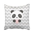 thumbnail image 1 of WinHome Fahion Cute Simple Chevron Panda Pink Heart Polyester 18 x 18 Inch Square Throw Pillow Covers With Hidden Zipper Home Sofa Cushion Decorative Pillowcases, 1 of 1