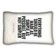 thumbnail image 1 of WinHome Famous quotes everything should be simple but not simpler Pillowcase Pillow Cover Case Covers Size 20x30 inches Two Sided Print, 1 of 1