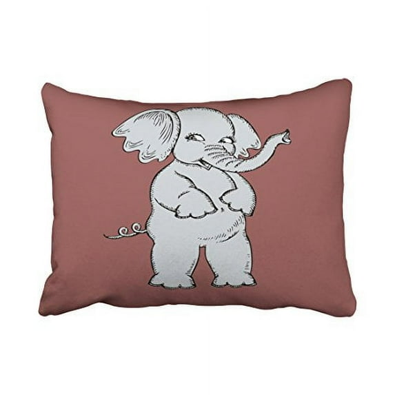 WinHome Fashion Cute Dark Color Watercolor Rustic Deer Antler Monogram Polyester 20 x 30 Inch Rectangle Throw Pillow Covers With Hidden Zipper Home Sofa Cushion Decorative Pillowcases