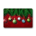 thumbnail image 1 of WinHome Festival Colorful Balls Hang On The Christmas Tree Doormat Floor Mats Rugs Outdoors/Indoor Doormat Size 23.6x15.7 inches, 1 of 1