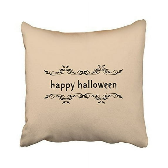 WinHome Fun Happy Halloween Throw Pillow Covers Cushion Cover Case 18x18 Inches Pillowcases Two Side