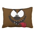 thumbnail image 1 of WinHome Funny Cartoon Werewolf Dog Face Monster Halloween Polyester 20 x 30 Inch Rectangle Throw Pillow Covers With Hidden Zipper Home Sofa Cushion Decorative Pillowcases, 1 of 1