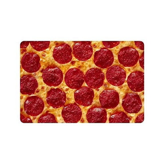 WinHome Funny Pizza Doormat Floor Mats Rugs Outdoors/Indoor Doormat Size 23.6x15.7 inches