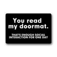thumbnail image 1 of WinHome Funny Saying Doormat Floor Mats Rugs Outdoors/Indoor Doormat Size 30x18 inches, 1 of 1
