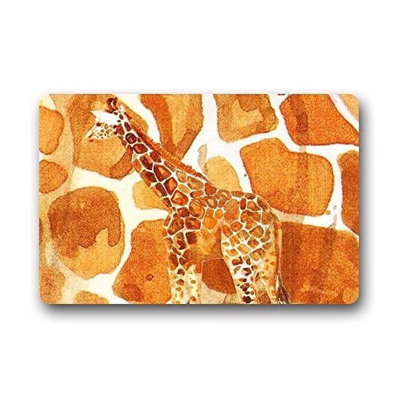WinHome Giraffe Doormat Floor Mats Rugs Outdoors/Indoor Doormat Size 23.6x15.7 inches