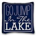 thumbnail image 1 of WinHome Go Jump In The Lake Throw Pillow Case Cases Cover Cushion Covers Sofa Size 20x20 Inches Two Side, 1 of 1