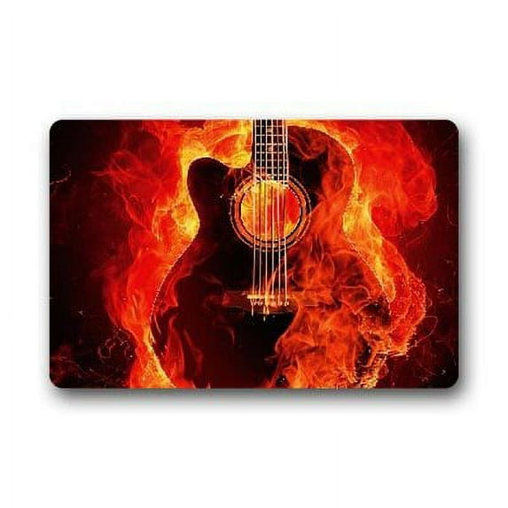 WinHome Guitar Doormat Floor Mats Rugs Outdoors/Indoor Doormat Size 23.6x15.7 inches