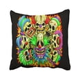 thumbnail image 1 of WinHome Halloween Candy Skull Clowns Pillow Covers Cushion Cover Case 20x20 Inches Pillowcases Two Side, 1 of 1