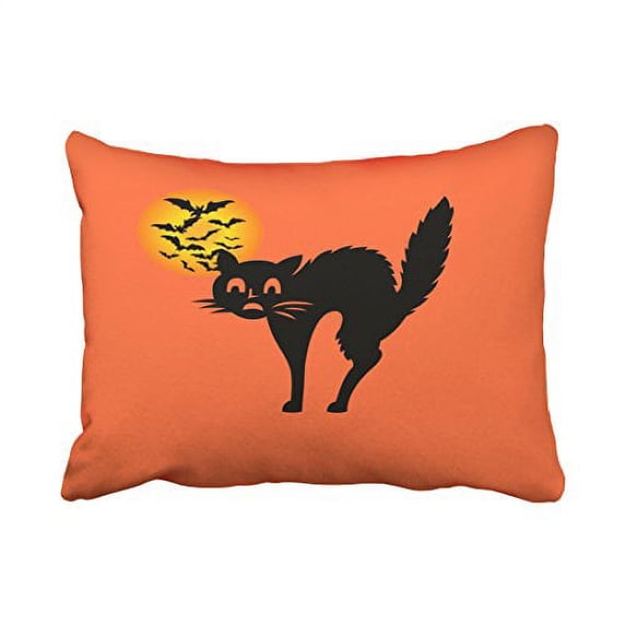 WinHome Halloween Cat Pillow Covers Cushion Cover Case 20X30 Inches Pillowcases Two Side
