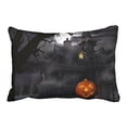 thumbnail image 1 of WinHome Halloween Dark Scary Castle And Terror Pumpkin Decorative Pillowcases With Hidden Zipper Decor Cushion Covers Two Side 20x30 inches, 1 of 1