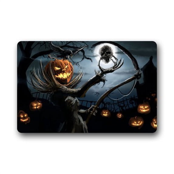WinHome Halloween Doormat Floor Mats Rugs Outdoors/Indoor Doormat Size 23.6x15.7 inches