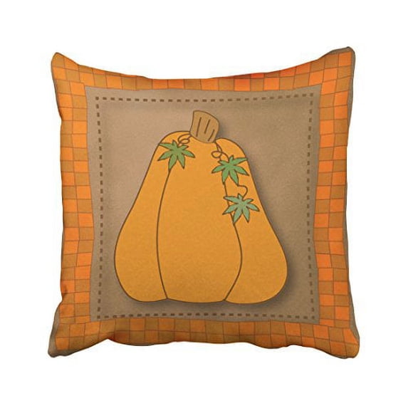 WinHome Decorative Pillowcases Halloween Fall Pumpkin Design Throw Pillow Covers Cases Cushion Cover Case Sofa 18x18 Inches Two Side