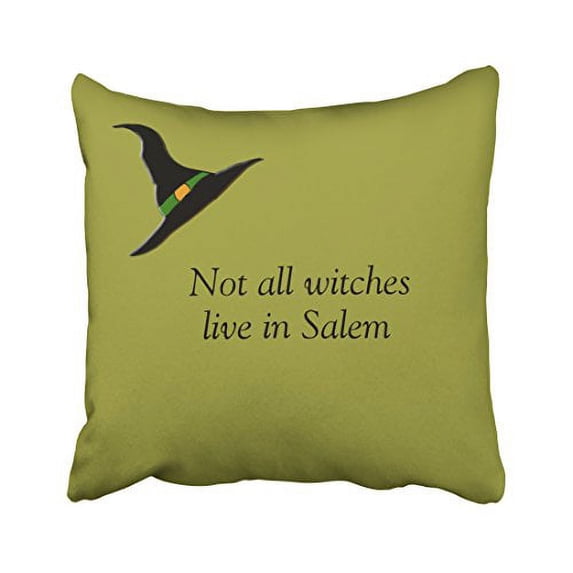 WinHome Halloween Not All Witches Throw Pillow Covers Cushion Cover Case 20x20 Inches Pillowcases Two Side