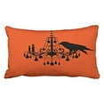thumbnail image 1 of WinHome Halloween Orange Chandelier Raven Pillow Covers Cushion Cover Case 20X30 Inches Pillowcases Two Side, 1 of 1
