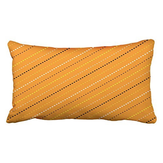 WinHome Halloween Stripes Pillow Covers Cushion Cover Case 20X30 Inches Pillowcases Two Side