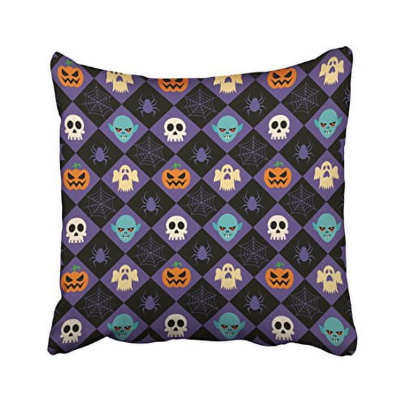 WinHome Halloween Throw Pillow Covers Cushion Cover Case 20x20 Inches Pillowcases Two Side