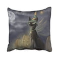 thumbnail image 1 of WinHome Halloween Witching Hour Pillow Covers Cushion Cover Case 18x18 Inches Pillowcases Two Side, 1 of 1