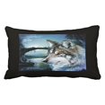 thumbnail image 1 of WinHome Halloween Woodland Forest Moonlight Full Moon Wolf Throw Pillow Covers Cushion Cover Case 20X30 Inches Pillowcases Two Side, 1 of 1