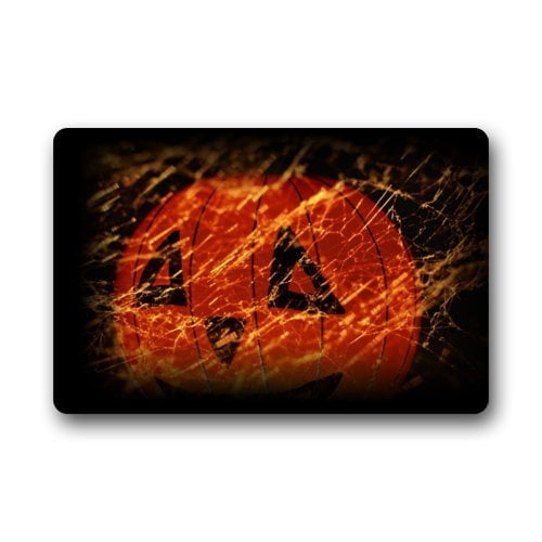 WinHome Happy Halloween Pumpkin Doormat Floor Mats Rugs Outdoors/Indoor Doormat Size 23.6x15.7 inches