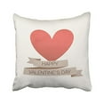 thumbnail image 1 of WinHome Happy Valentine Day Red Heart And Robbon Minimalist Pure Decorative Pillowcases With Hidden Zipper Decor Cushion Covers Two Sides 20x20 inches, 1 of 1