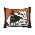 thumbnail image 1 of WinHome Have A Bone Chilling Halloween Throw Pillow Covers Cushion Cover Case 20X30 Inches Pillowcases Two Side, 1 of 1